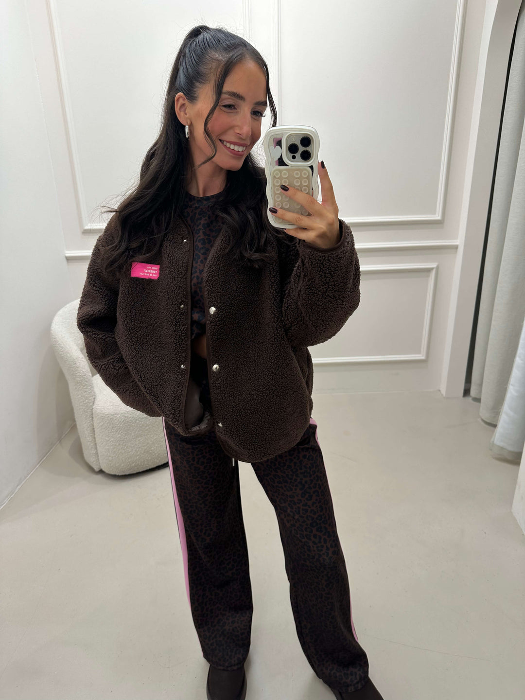 Teddyjacke in Braun – Kuschelige Jacke