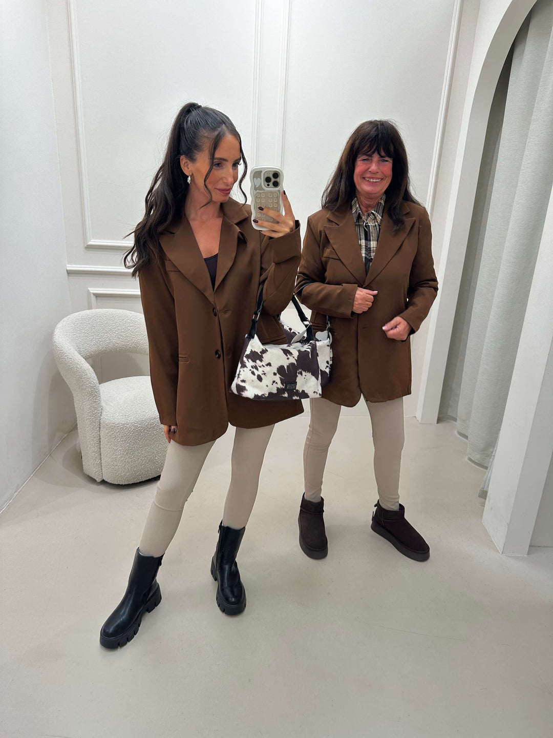 Oversize Blazer in Braun