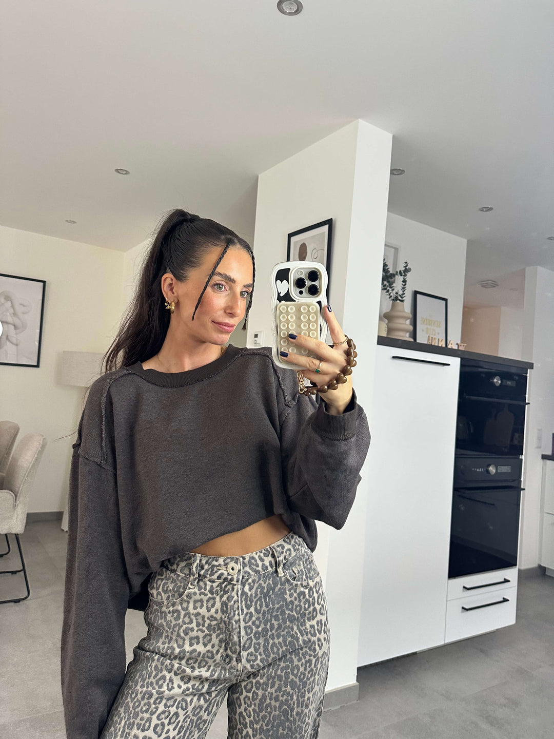 Lässiger Pullover – Braun
