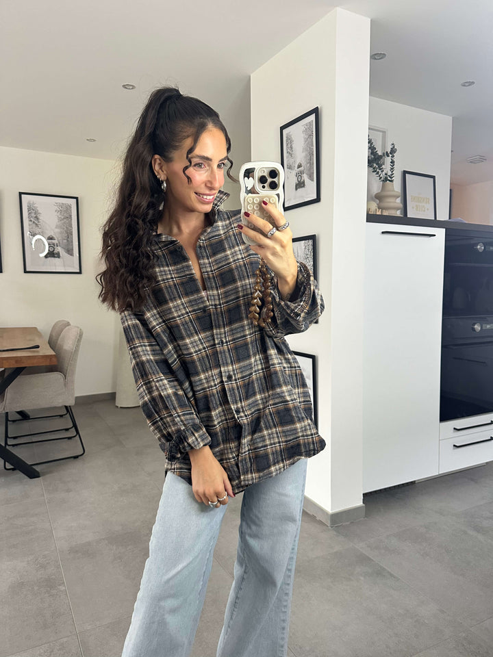 Karo Hemd – Schwarz