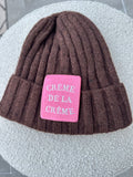 Strickmütze „Creme de la Creme“ in Braun