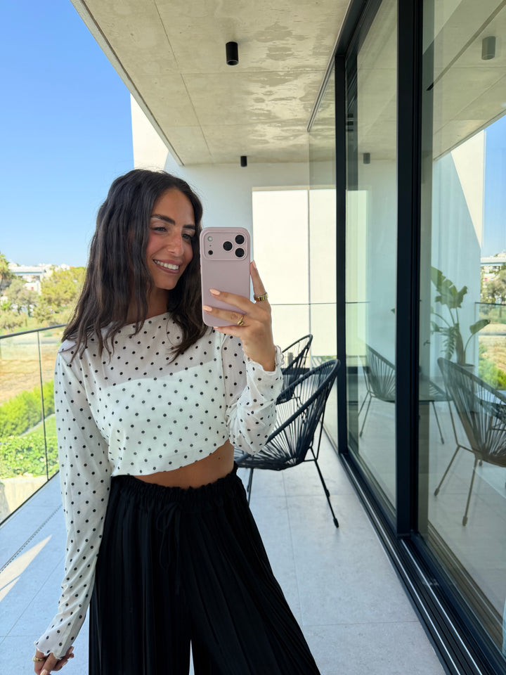 Mesh Longsleeve – Weiß