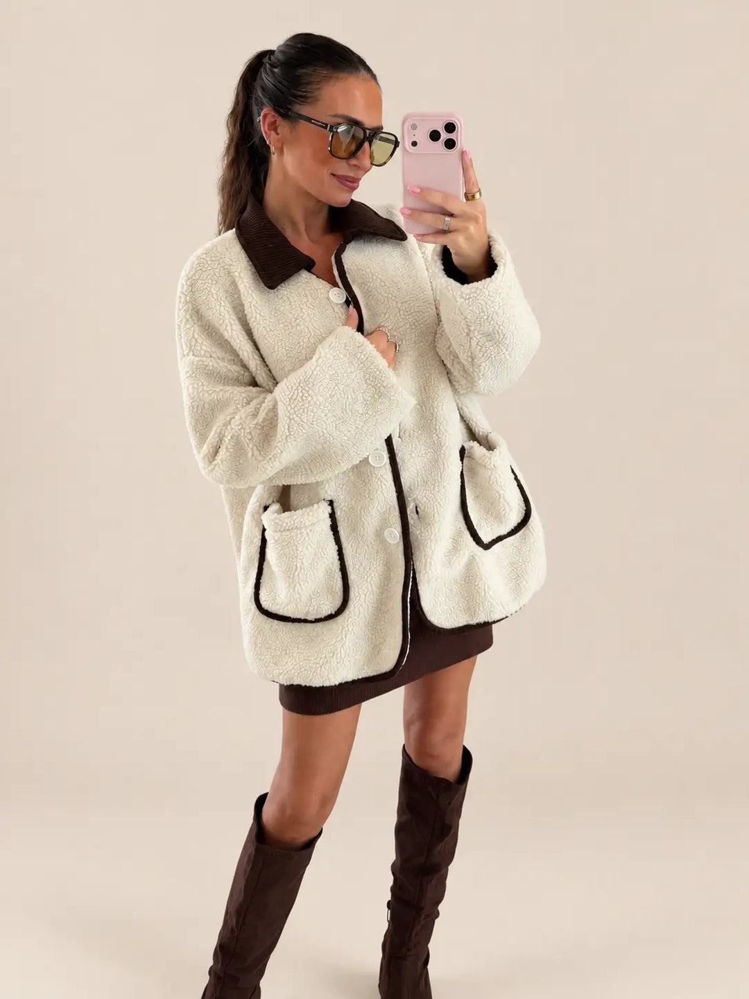 Teddy Jacket – Cream