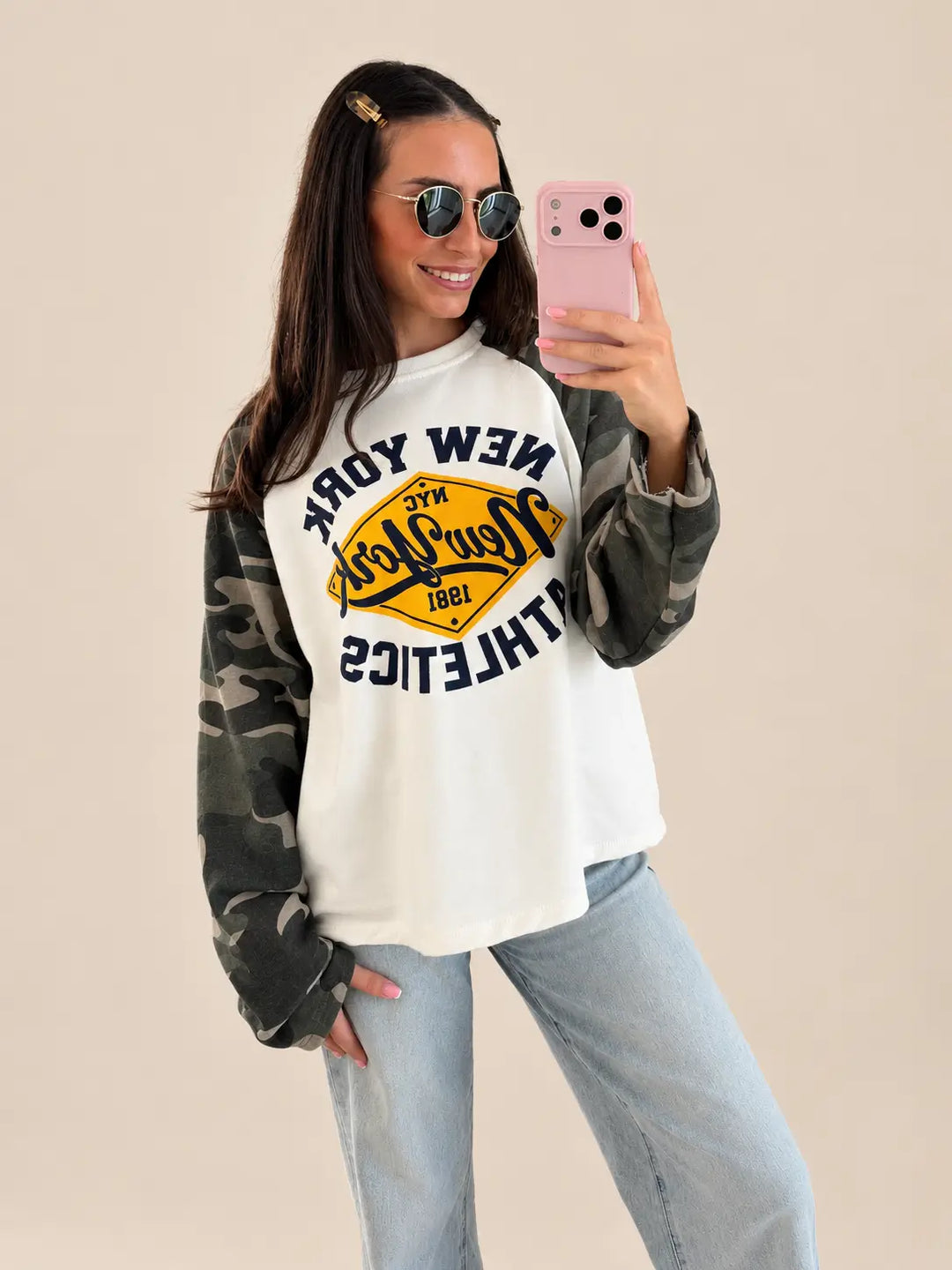 Long Sleeve Shirt New York – Camouflage