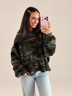 Camouflage Sweatshirt – Khaki