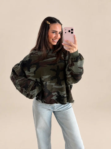 Camouflage Sweatshirt – Khaki