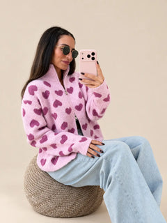 Herzchen Zipper – Rosa