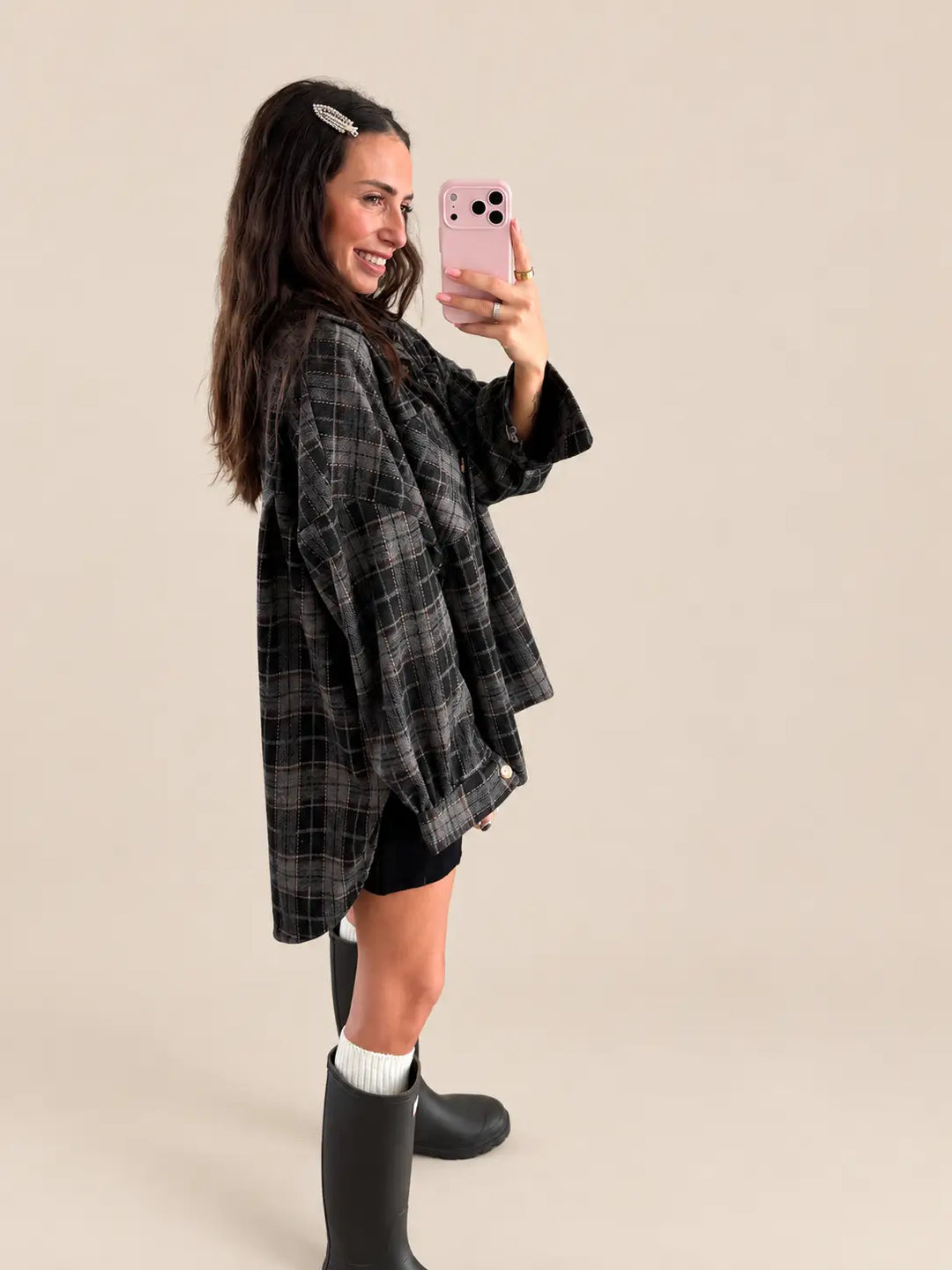 Checkered Shirt – Anthracite