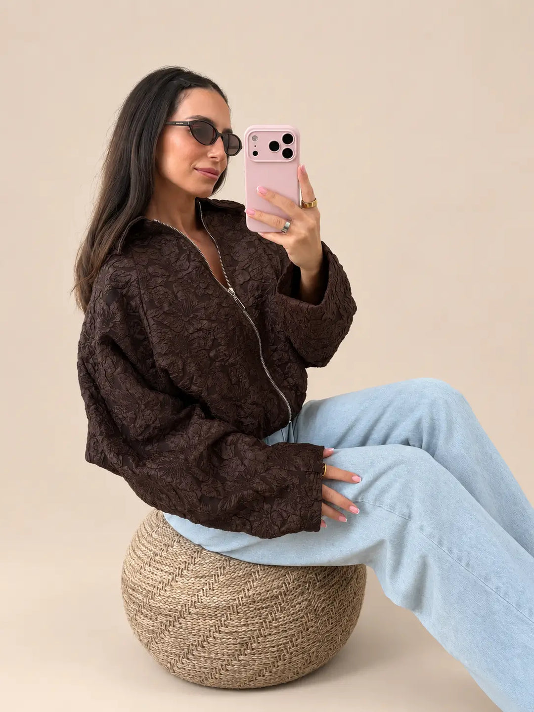 Flower Jacket – Braun