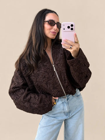 Flower Jacket – Braun
