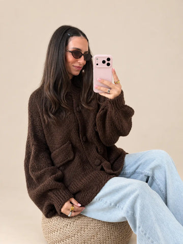 Cozy Cardigan – Braun