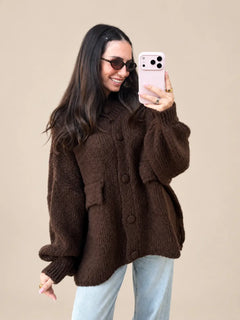 Cozy Cardigan – Braun