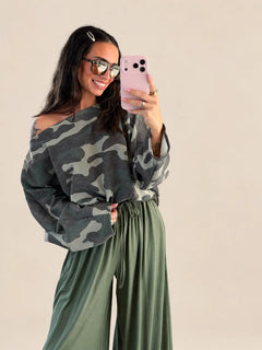 Langarmshirt – Camouflage