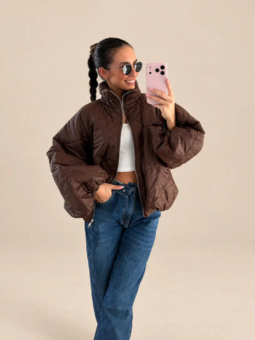 Puffer jacket – Brown