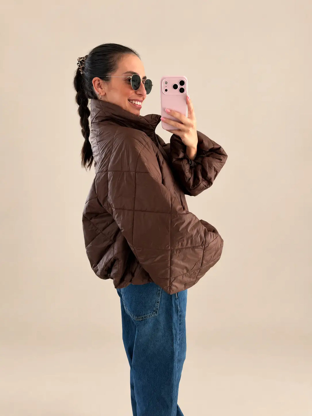 Puffer jacket – Brown