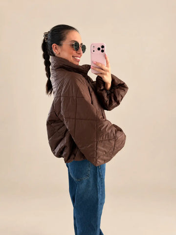 Puffer jacket – Brown
