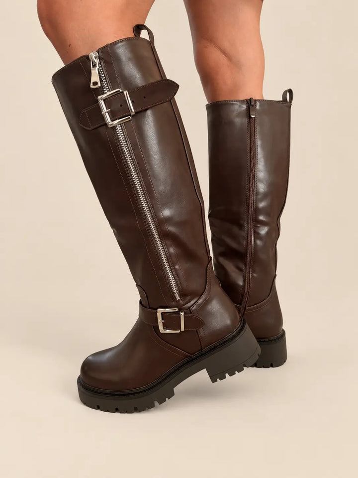 Biker Boots – Brown