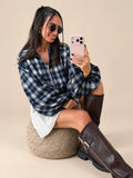 Checked Jacket – Blue