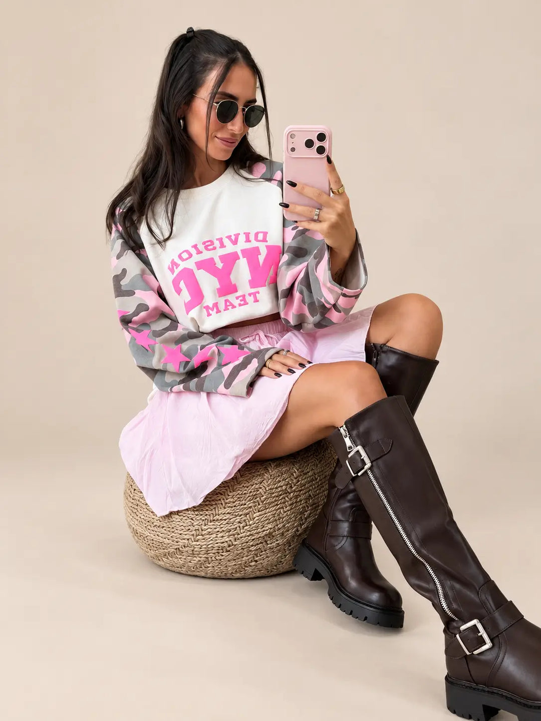Camouflage Longsleeve – Wit