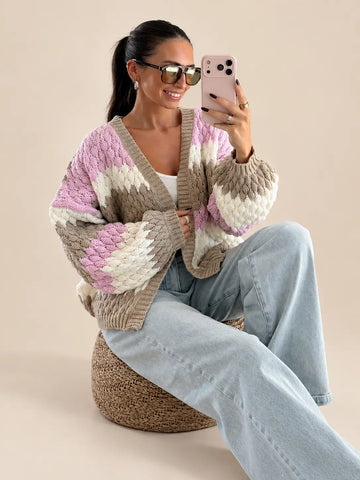 Cardigan – Taupe