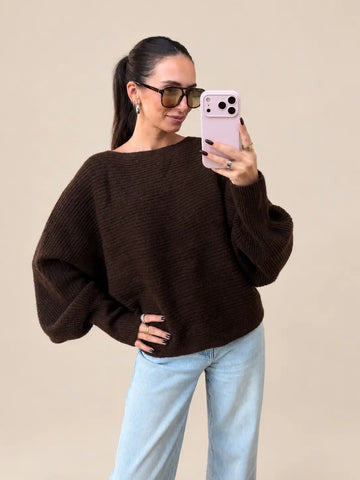 Elegant Sweater – Coffee