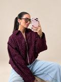 Flower Jacket – Bordeaux