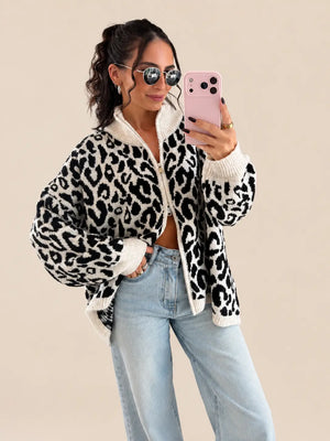 Oversize Leo Zipper – Creme