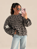 Leopard Sweatshirt – Grey