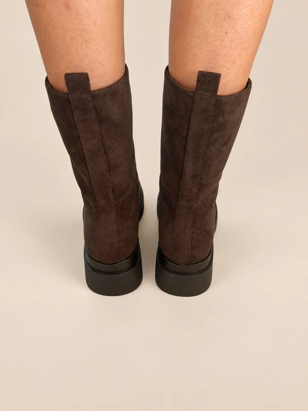 Boots met Rits Suèdelook – Bruin