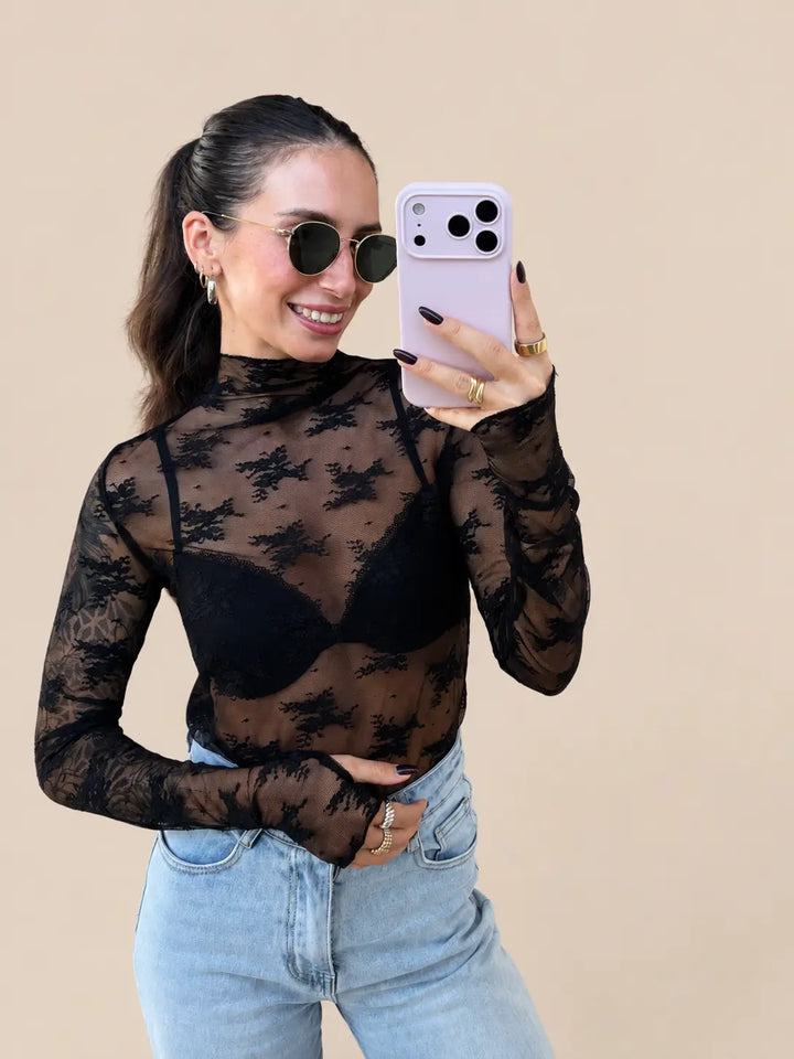 Mesh Top – Schwarz