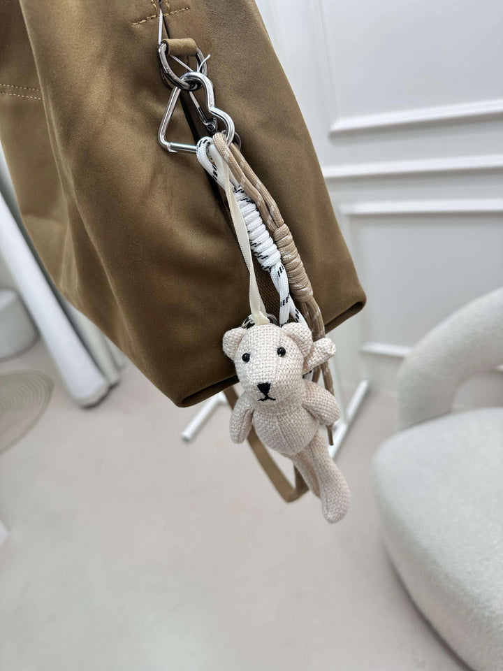 Bären Schlüsselanhänger in Creme