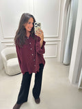 Mousseline blouse in Bordeaux
