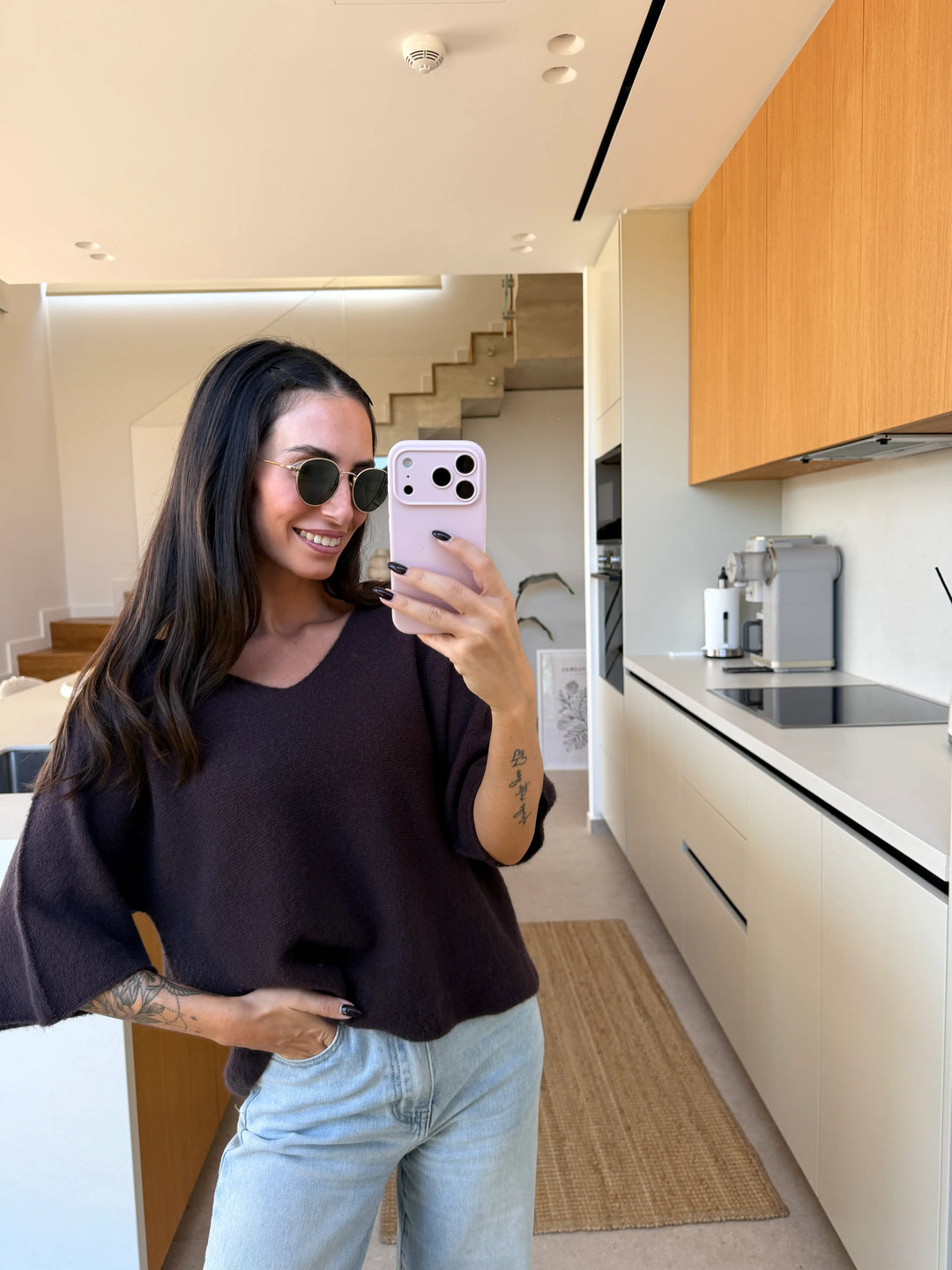 Basic Pullover – Braun
