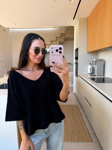 Basic Pullover – Schwarz
