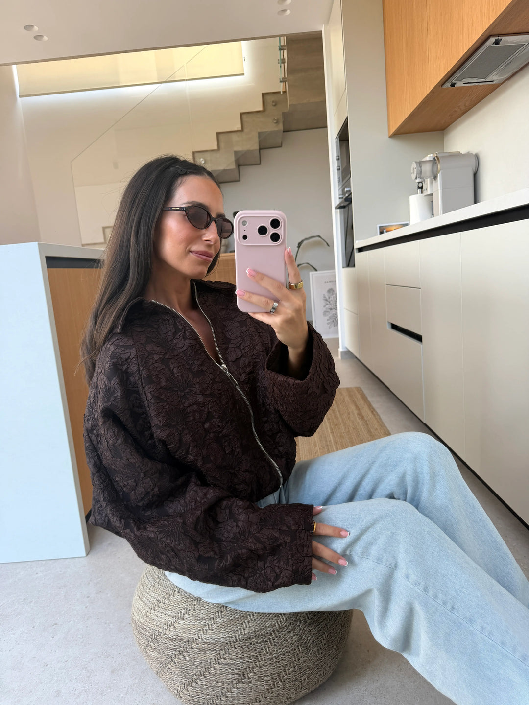 Flower Jacket – Braun
