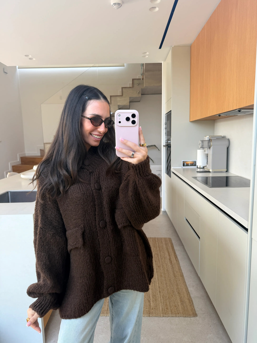 Cozy Cardigan – Braun