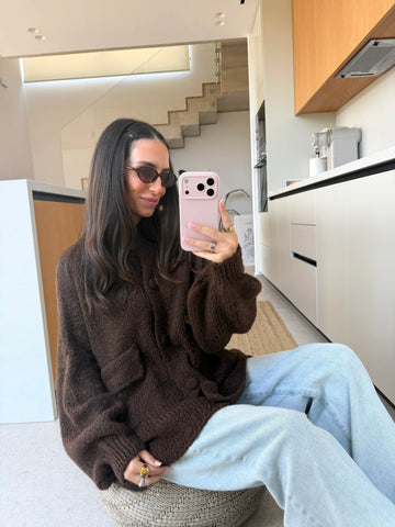 Cozy Cardigan – Braun
