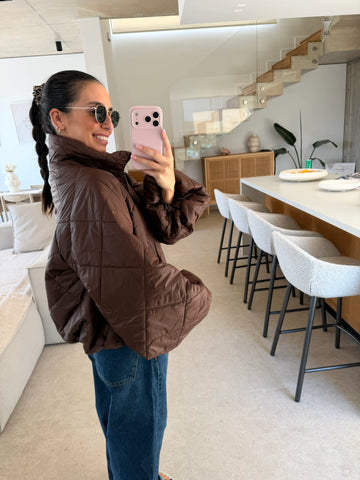Puffer jacket – Brown