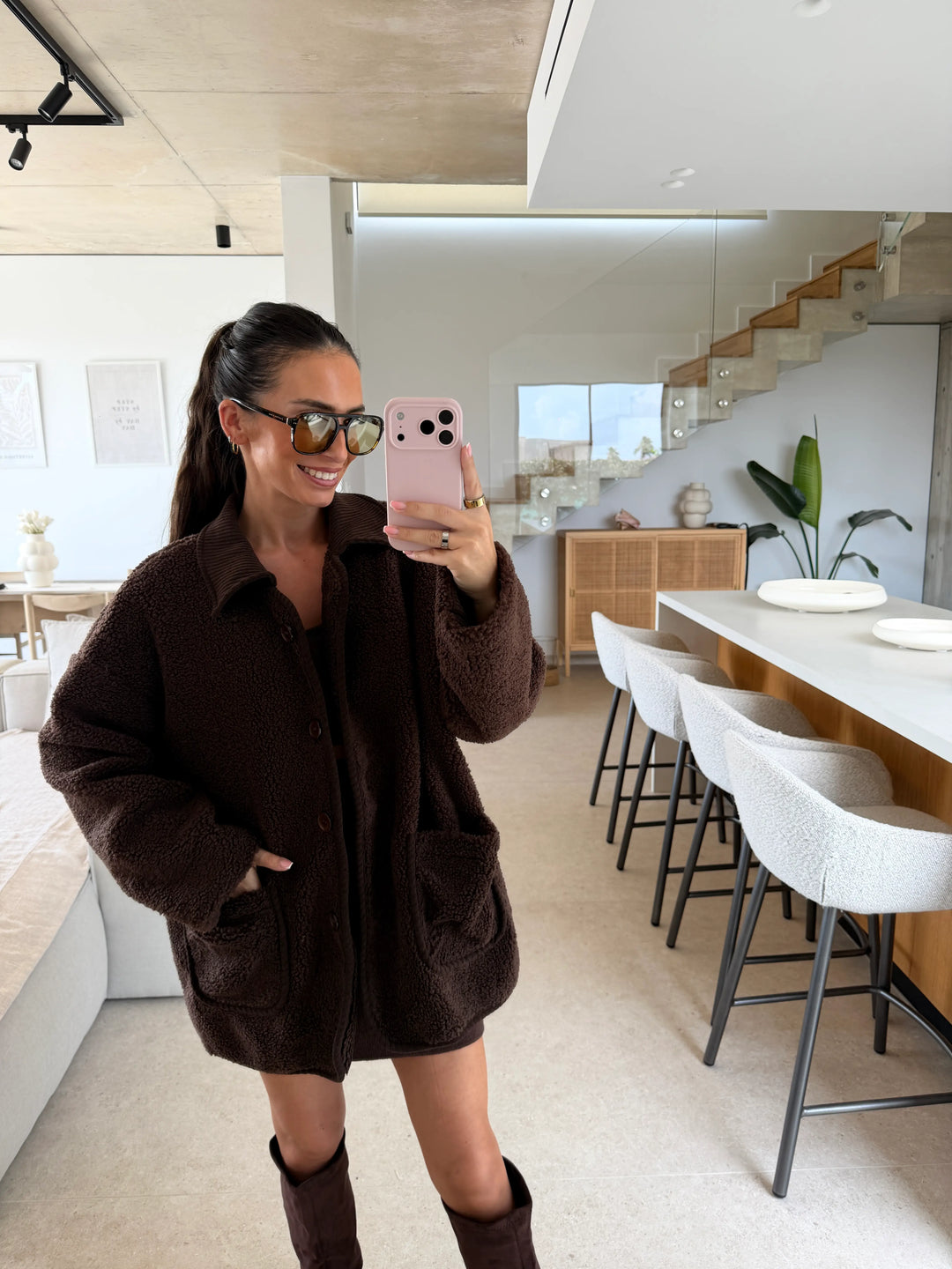 Teddy Jacket – Brown