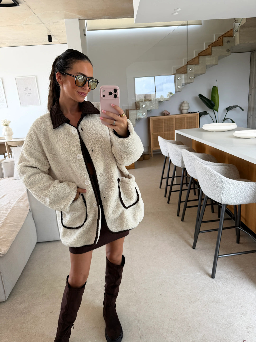 Teddy Jacket – Cream