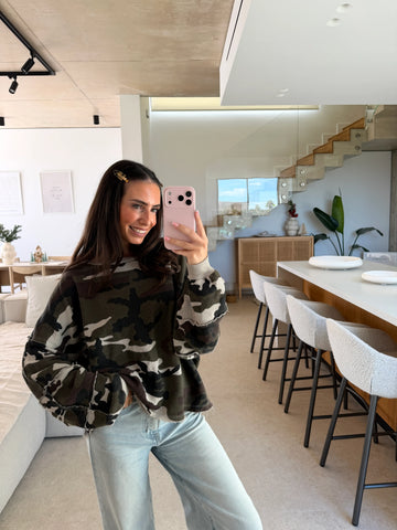 Camouflage Sweatshirt – Khaki