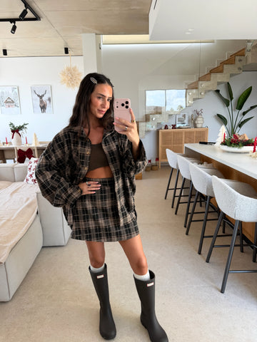 Checkered Shirt – Beige