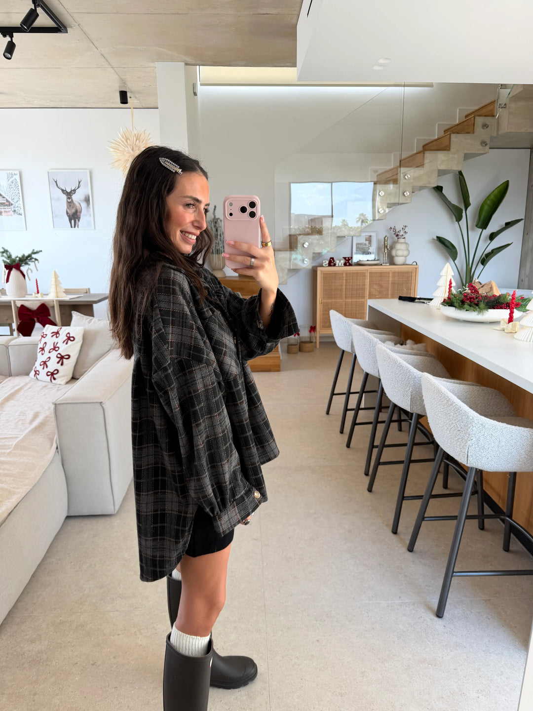 Checkered Shirt – Anthracite