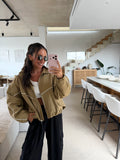 Oversized Blouson Jacke – Camel