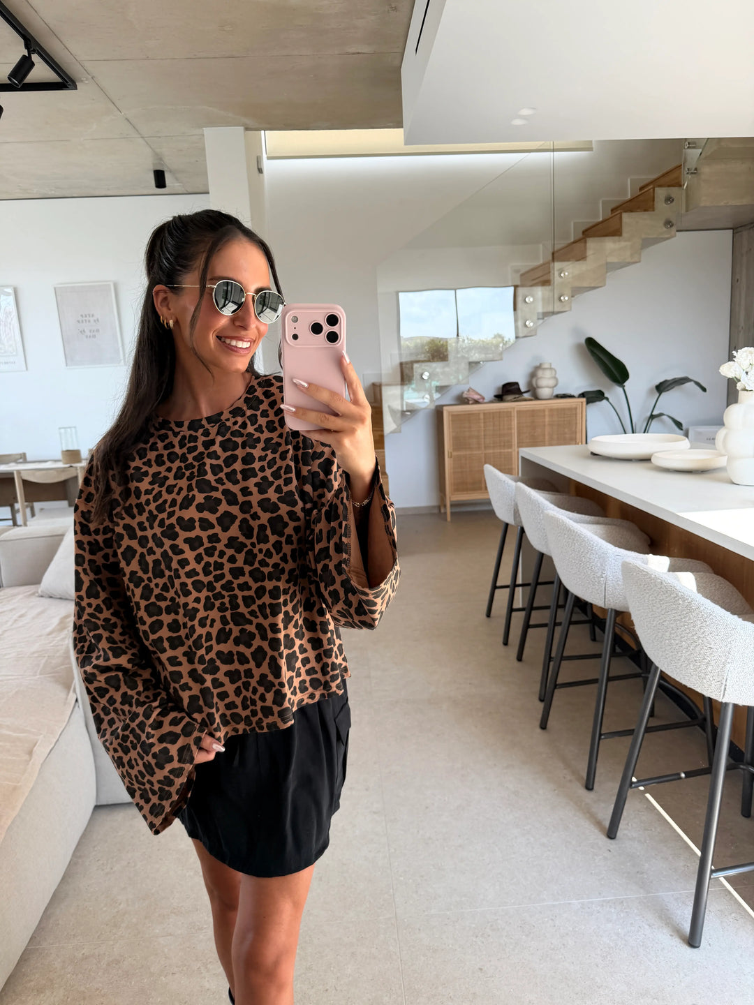 Longsleeve Leo – Espresso
