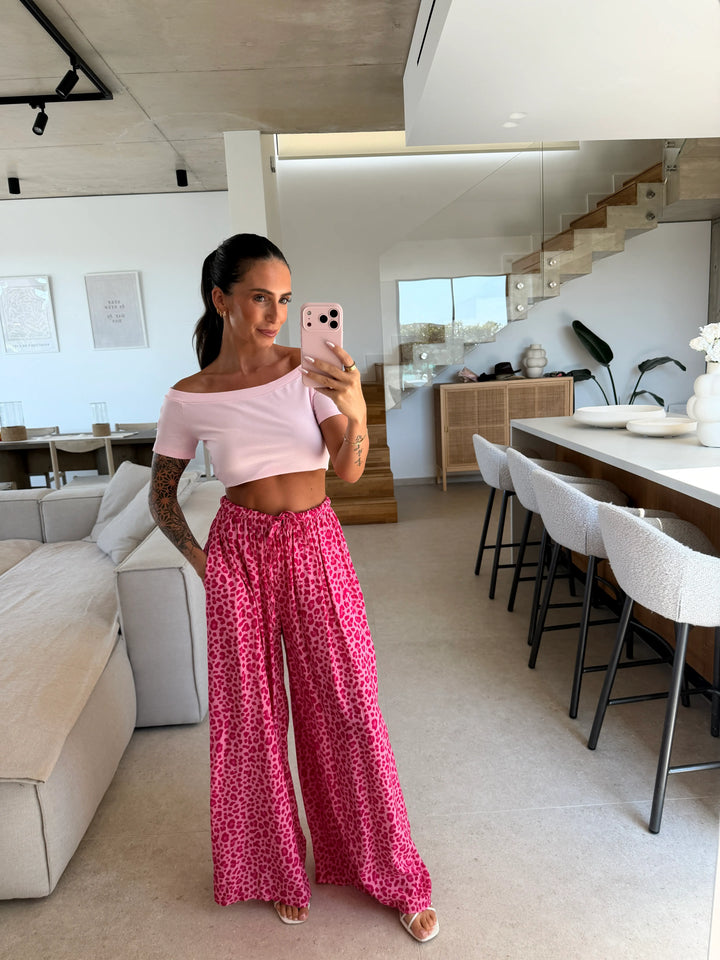 Offshoulder Top – Rosa