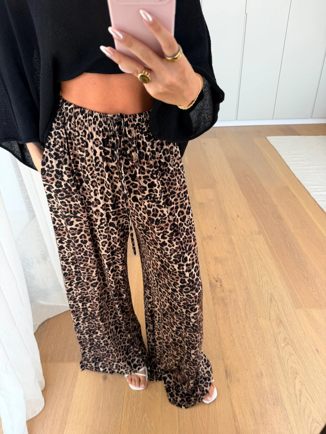 Leoprint Jersey Broek – Classic Leo - Tall (lengte)