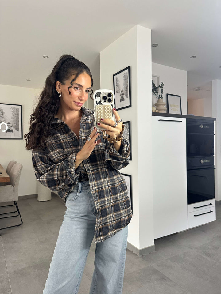 Karo Hemd – Schwarz