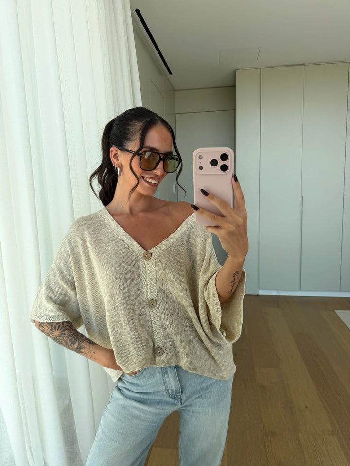 Leichter Cardigan – Beige