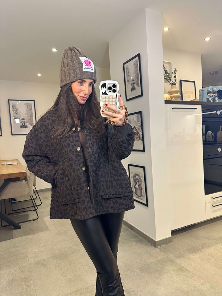 Leder-Leggings Schwarz